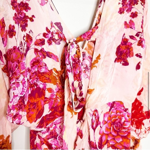 NWT Hemant & Nandita Dali Bohemian Floral Elegant Kaftan Maxi Dress Size Medium - Picture 11 of 14